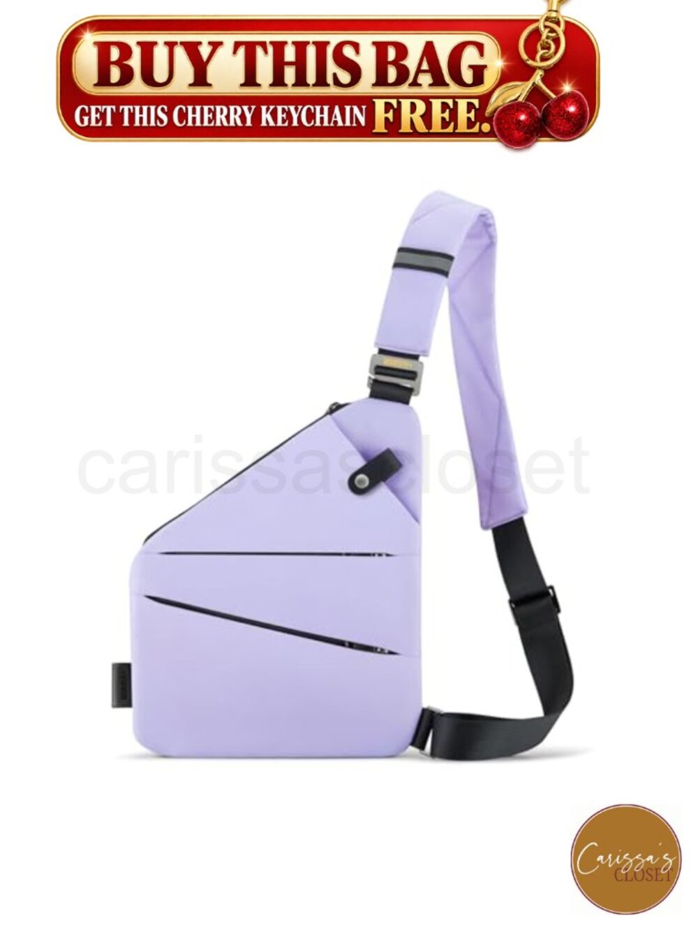 ✨ Anti Theft Crossbody Travel Bag Multi-Pocket Slim Sling Bag Unisex